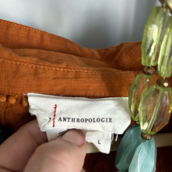 Gently used burnt orange blouse. - Picture 3 of 3